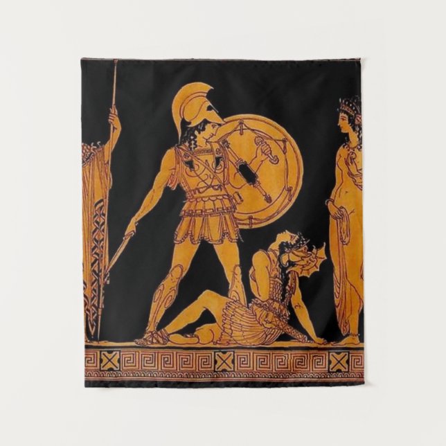 Ancient God And Goddess Frieze - Greece Tapestry (Front)