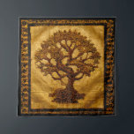 Ancient Gold  Brown Rustic Tree of LIfe by kedoki  Tapestry<br><div class="desc">Ancient Gold  Brown Rustic Tree of LIfe by kedoki</div>