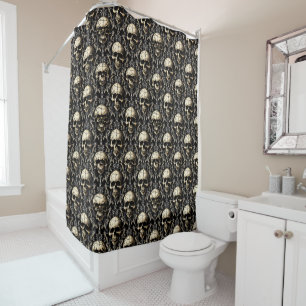 Ancient Gothic Skulls Shower Curtain