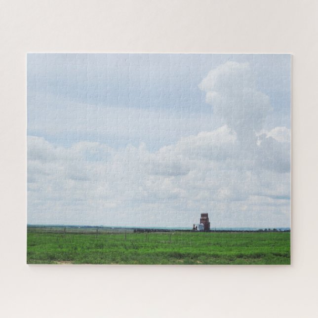 Ancient Grain Silo | Old Canada Jigsaw Puzzle (Horizontal)