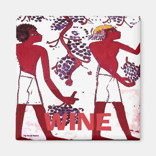 Ancient Grape Growers, Wine, edit text Magnet