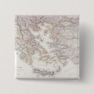 Ancient Greece 15 Cm Square Badge