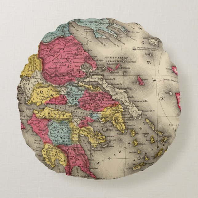 Ancient Greece 2 Round Cushion (Front)