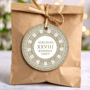 Ancient Greece birthday  Favour Tags