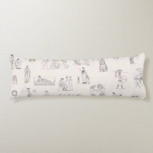 Ancient Greece Classical Greek History Pattern Body Cushion