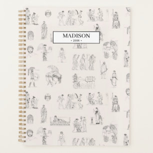 Ancient Greece Classical Greek History Pattern  Planner