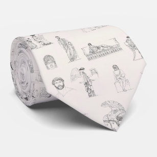 Ancient Greece Classical Greek History Pattern Tie