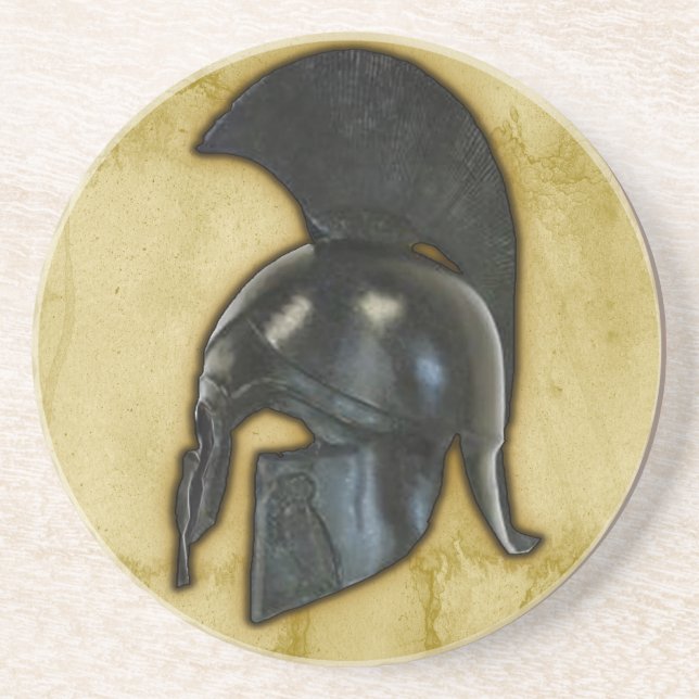 Ancient Greece Helmet Coaster (Front)
