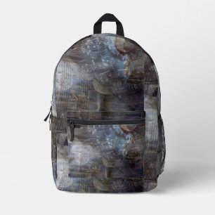 Ancient Greece Music Staff Classic Printed Backpack