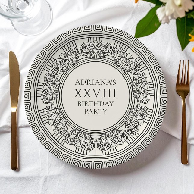 Ancient Greece or Rome themed Birthday Party  Paper Plate (Creator Uploaded)