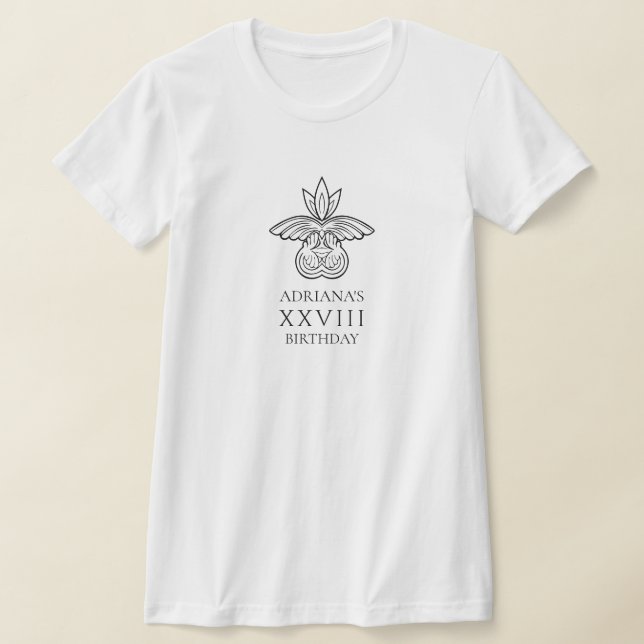 Ancient Greece or Rome themed Birthday Party  T-Shirt (Laydown)