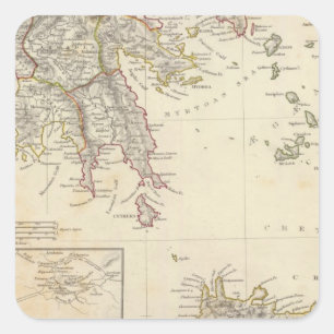 Ancient Greece, southern Square Sticker