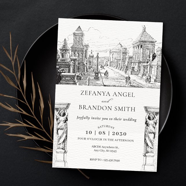 Ancient greek city wedding Invitation (Creator Uploaded)