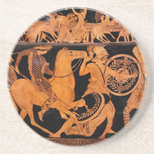 Ancient Greek Classical Art Sandstone Coaster