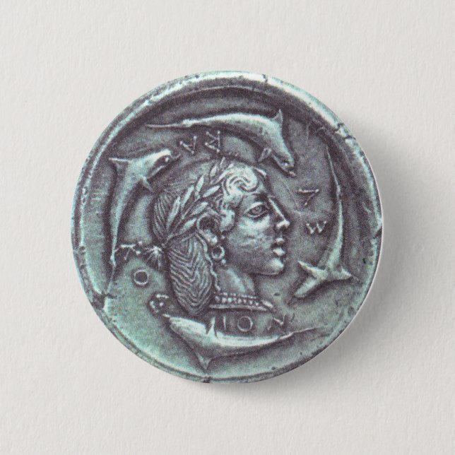 ancient Greek coin button (Front)