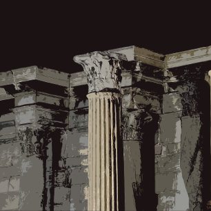 Ancient Greek Columns Art Bath Mat