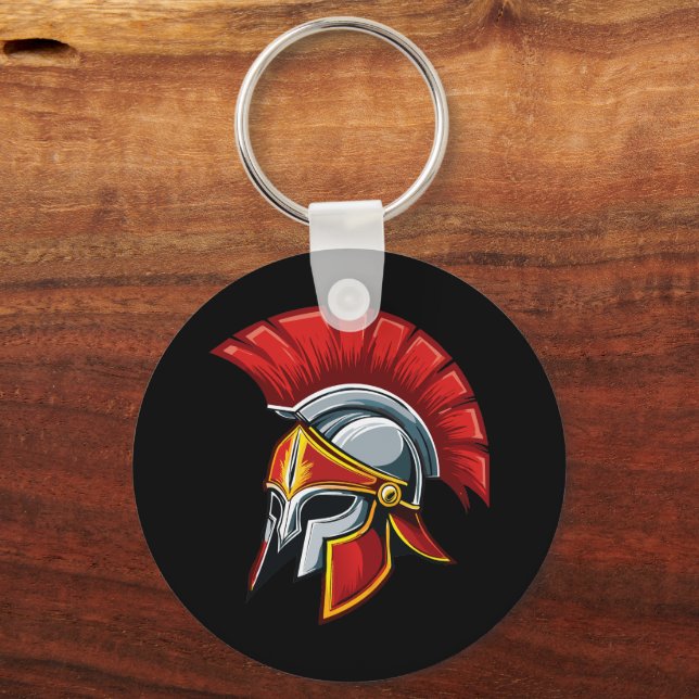 Ancient Greek Corinthian helmet Key Ring (Front)