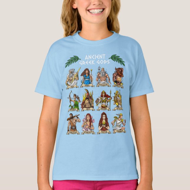 Ancient Greek Gods T-Shirt (Front)