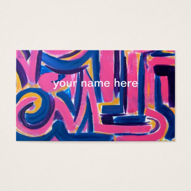 Ancient Greek Graffiti - Abstract Art Handpainted (Front)