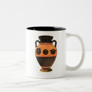 ancient greek happy faces mug