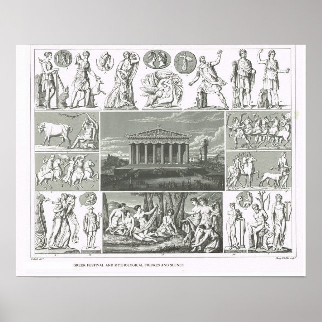 Ancient Greek legendary figures Poster (Front)