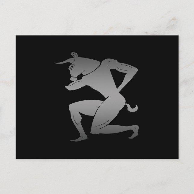 Ancient Greek Minotaur Postcard (Front)