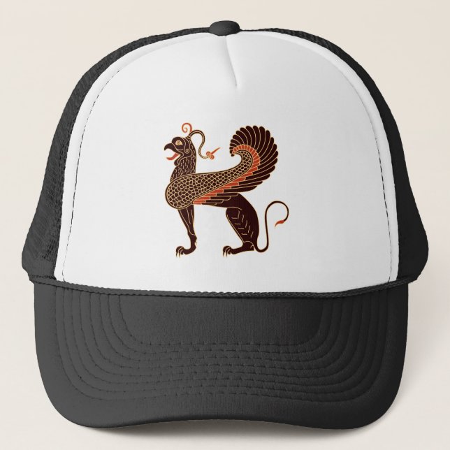 Ancient Greek Mythological Beast Griffin Trucker Hat (Front)
