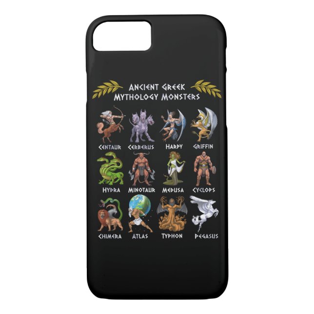 Ancient Greek Mythology Monsters Case-Mate iPhone Case (Back)
