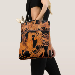 Ancient Greek Red-Figure Classical Vase Art Tote