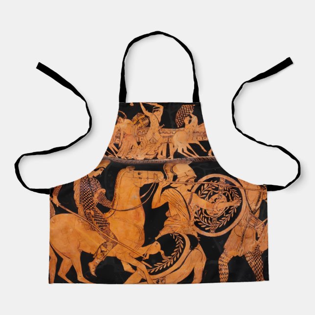 Ancient Greek Red-Figure Pottery Classic Art Apron (Front)