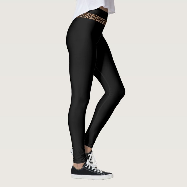 Ancient Greek Rustic Gold Single Belt Leggings (Right)