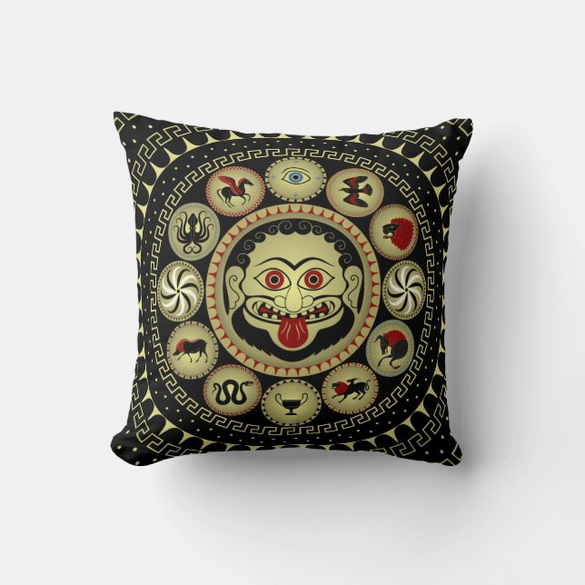 Ancient Greek shield designs combination Cushion (Front)