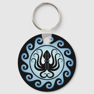 Ancient Greek Shields: Octopus (Water) Key Ring