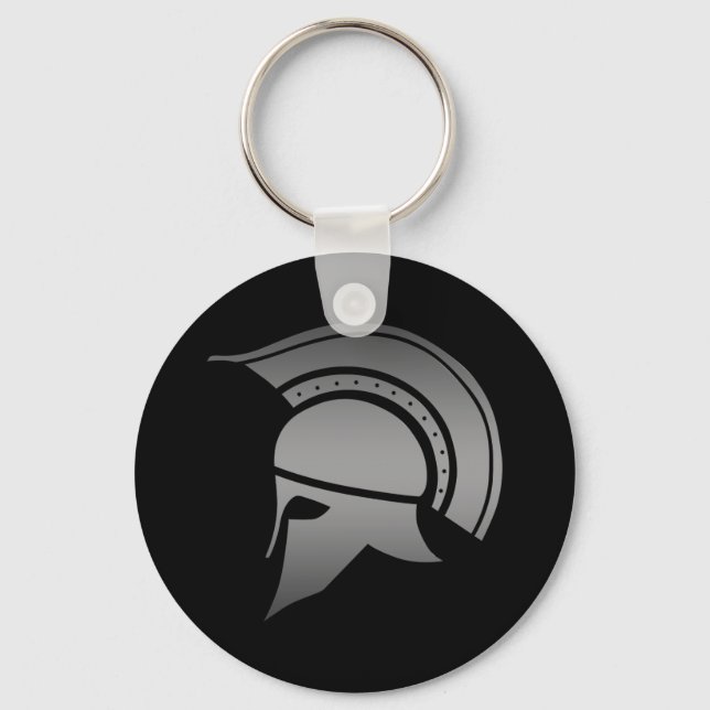 Ancient Greek Spartan Helmet Key Ring (Front)
