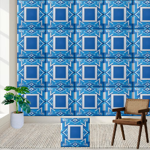 Ancient Greek Tiles Blue and White Wall Floor Tile
