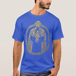 Ancient Greek Warrior Spartan Helmet Gym Workout R T-Shirt