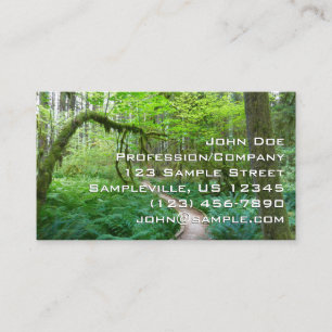 Ancient Groves Trail at Olympic National Park Business Card