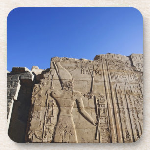 Ancient hieroglyphs on wall, Temple of Karnak, Coaster
