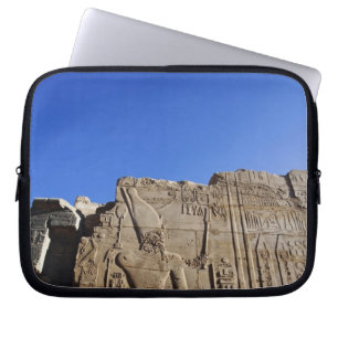 Ancient hieroglyphs on wall, Temple of Karnak, Laptop Sleeve