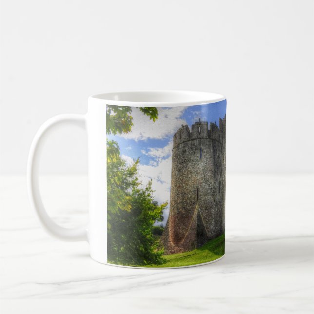 Ancient Historic Sites, Castle Ruins of Britain Coffee Mug (Left)
