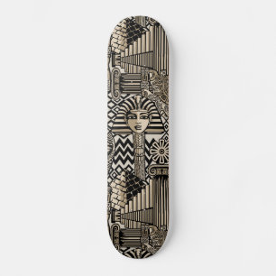Ancient Historical Symbols Tattoo Style Skateboard