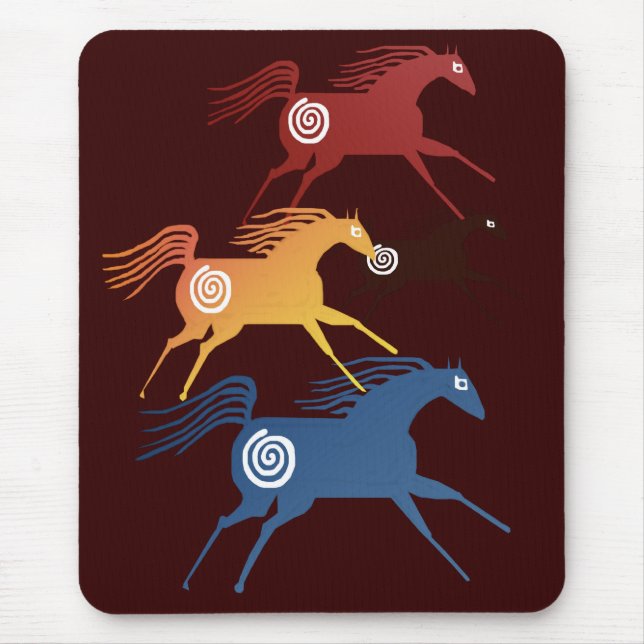 Ancient Horses Mousepad (Front)