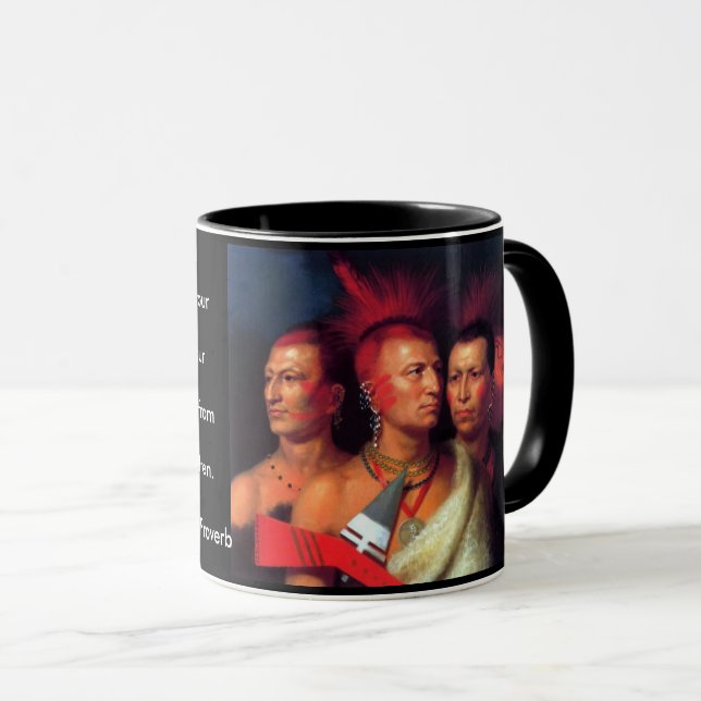 Ancient Indian Proverb Mug (Front Right)
