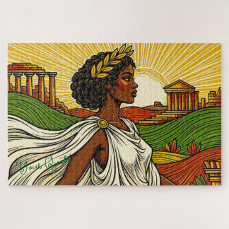 Ancient Inspired Female Portrait Jigsaw Puzzle