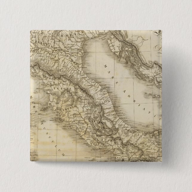 Ancient Italy 15 Cm Square Badge (Front)