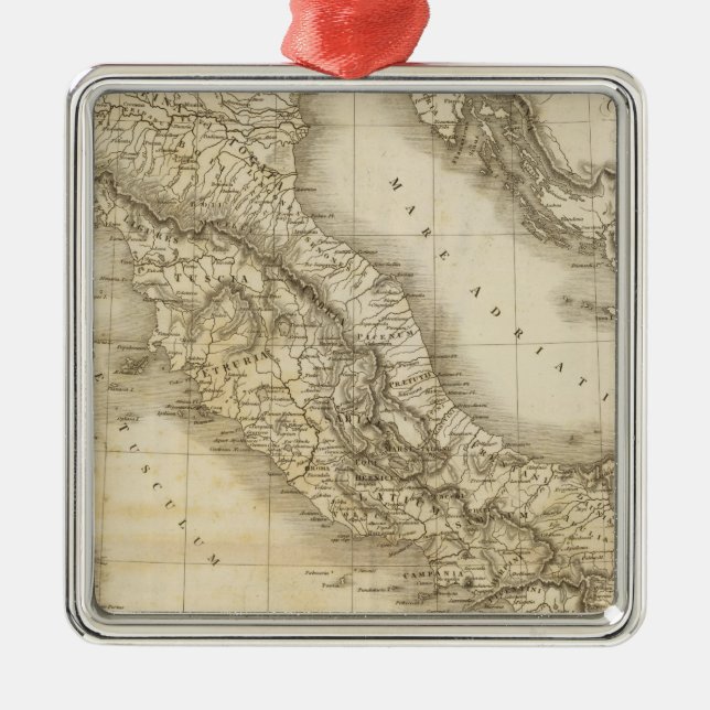 Ancient Italy Metal Tree Decoration (Front)