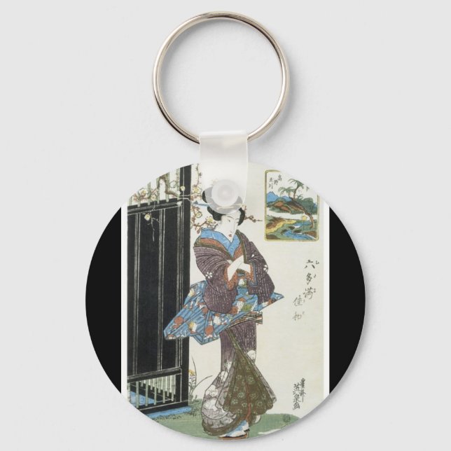 Ancient Japanese Art Keychain (Front)