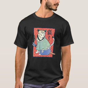 Ancient Japanese Cat  Vintage Classic Ninja Cat Sa T-Shirt