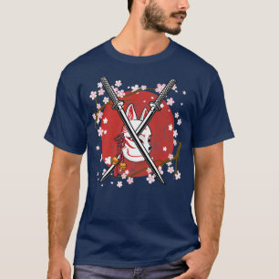Ancient Japanese Cherry Blossom Samurai Katana Swo T-Shirt