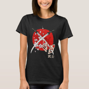 Ancient Japanese Cherry Blossom Samurai Katana Swo T-Shirt
